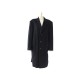 MANTEAU LONG LANVIN 56 XL HOMME EN CACHEMIRE NOIR CASHMERE TRENCH COAT 2500€