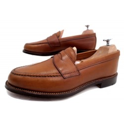 NEUF CHAUSSURES ALDEN 724 MOCASSINS 8E US 41.5 FR CUIR MARRON LOAFER SHOES 500