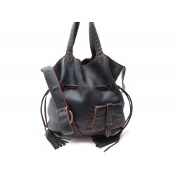  SAC A MAIN LANCEL 1ER FLIRT CUIR NOIR 