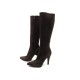 CHAUSSURES PRADA 39.5 IT 40.5 FR BOTTES DAIM MARRON SUEDE PLATFORM BOOTS 1400€