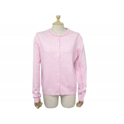 NEUF GILET ERIC BOMPARD L 40 PULL EN CACHEMIRE 2 FILS ROSE PINK CASHMERE 290€