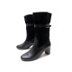 CHAUSSURES MARC BY MARC JACOBS 38.5 BOTTES VEAU VELOURS & CUIR NOIR BOOTS 450€