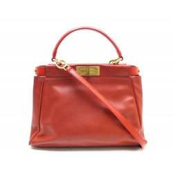 SAC FENDI PEEKABOO 8BN226 CUIR ROUGE 