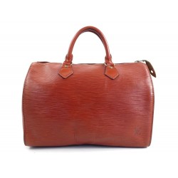 VINTAGE SAC A MAIN LOUIS VUITTON SPEEDY 30 CABAS CUIR EPI LEATHER HAND BAG 1300