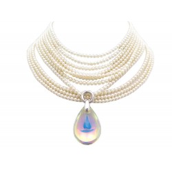 NEUF COLLIER BACCARAT PSYDELIC PLASTRON EN CRISTAL PERLES EDITION LIMITEE 3040€