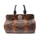 SAC A MAIN LONGCHAMP GATSBY PYTHON MARRON 