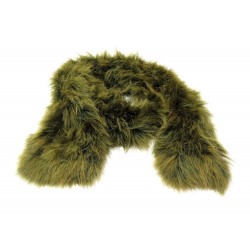 ECHARPE SONIA RYKIEL EN PLUME DE MARABOU VERT GREEN FEATHER SCARF MUFFLER 1070€