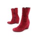 BOTTINES HOGAN DAIM ROUGE 36 