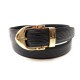 CEINTURE LOUIS VUITTON EN CUIR EPI NOIR TAILLE 75 BOUCLE DOREE BLACK BELT 410€