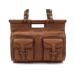 SAC A MAIN LOEWE 36 CM CABAS DAIM MARRON HAND BAG TOTE PUSRE DEER BROWN 1950€