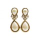 NEUF BOUCLES D'OREILLES CHRISTIAN DIOR PERLE NACRE 