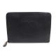 SAC POCHETTE CHANEL EN CUIR CAVIAR NOIR PORTE DOCUMENTS HOUSSE PC TABLETTE 3000€