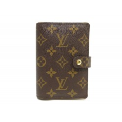 NEUF PORTE AGENDA LOUIS VUITTON PM TOILE MONOGRAM + STYLO DORE DIARY COVER PEN