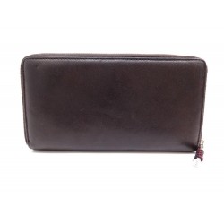 PORTEFEUILLE YVES SAINT LAURENT 248317 CUIR MARRON LEATHER WALLET BILLFOLD 545€