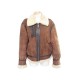 MANTEAU CHEVIGNON BOMBARDIER M 50 BLOUSON EN CUIR MOUTON RETOURNE MARRON 995€