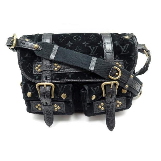 SAC A MAIN LOUIS VUITTON CLYDE EN MONOGRAM VELOURS BESACE HAND BAG PURSE 4850€