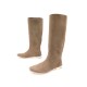 CHAUSSURES PIERRE HARDY 38 BOTTES EN DAIM VEAU VELOURS MARRON BOOTS SHOES 1000€