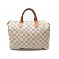 SAC A MAIN LOUIS VUITTON SPEEDY 30 DAMIER AZUR 