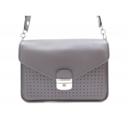 NEUF SAC A MAIN LONGCHAMP MADEMOISELLE BESACE M 1324883 CUIR GRIS BAG PURSE 990€