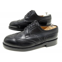 NEUF CHAUSSURES JM WESTON 589 DERBY TRIPLE SEMELLES 9.5E 43.5 EN CUIR NOIR 925€