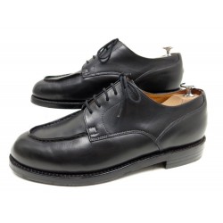 CHAUSSURES PARABOOT CHAMBORD 7 41 DERBY EN CUIR NOIR BLACK LEATHER SHOES 345€