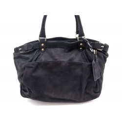 NEUF SAC A MAIN VANESSA BRUNO LUNE 9519 EN CUIR VACHETTE NOIR BAG PURSE 560€