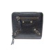 NEUF PORTEFEUILLE BALENCIAGA CLASSIC BILLFOLD ZIP 310699 CUIR NOIR WALLET 450€