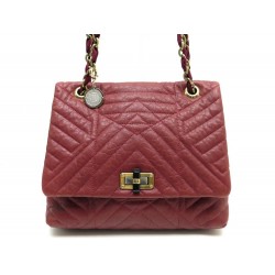 SAC A MAIN LANVIN HAPPY MEDIUM CUIR MATELASSE LIE DE VIN QUILTED LEATHER 1700€