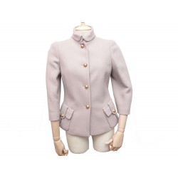 NEUF VESTE FENDI FEMME 40 IT 38 FR EN LAINE TAUPE WOMAN WOOL JACKET 1300€