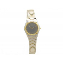 MONTRE EBEL 21408 WAVE 26 MM QUARTZ CLASSIQUE OR ACIER ARGENTE DOREE WATCH 2470€