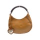 NEUF SAC A MAIN CHRISTIAN DIOR ETHNIC ROND EN CUIR MARRON MOYEN PURSE 690€