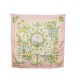 FOULARD HERMES L'AIR MARIN JOACHIM METZ CARRE EN SOIE ROSE PINK SILK SCARF 350€