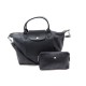 NEUF SAC A MAIN PLIAGE M LONGCHAMP CUIR + POCHETTE 