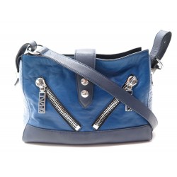 NEUF SAC A MAIN KENZO KALIFORNIA MEDIUM CUIR BLEU 