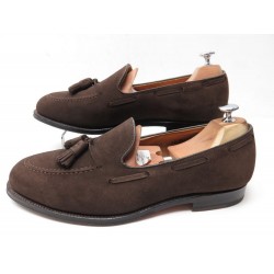 CHAUSSURES ALDEN BRETEIL 666 9.5E 43.5 MOCASSINS A PAMPILLES EN DAIM MARRON 649€