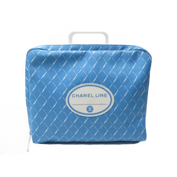 NEUF SAC DE VOYAGE CHANEL LINE AIR 2016 COLLECTOR TOILE BLEUE TRAVEL HAND BAG