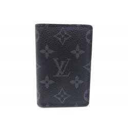 NEUF PORTE CARTES LOUIS VUITTON M61696 ORGANIZER DE POCHE MONOGRAM ECLIPSE 225€