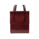 VINTAGE SAC A MAIN HERMES CUIR BOX BORDEAUX 