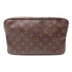 VINTAGE TROUSSE DE TOILETTE LOUIS VUITTON GM POCHETTE TOILE MONOGRAM POUCH 505€