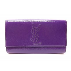 NEUF POCHETTE YVES SAINT LAURENT 203855 SAC DE JOUR LOGO YSL EN CUIR CLUTCH 669€