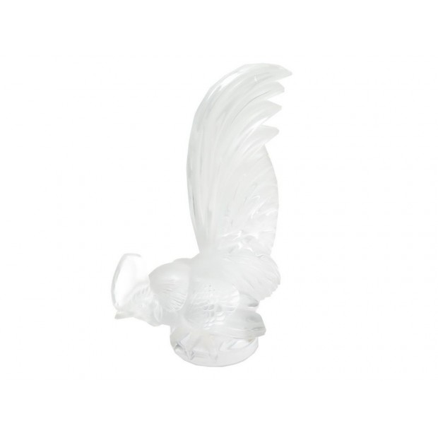 NEUF FIGURINE LALIQUE SCULPTURE COQ NAIN EN CRISTAL INCOLORE CRYSTAL FOWL 590€