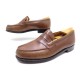 CHAUSSURES JM WESTON 180 7E 41.5 MOCASSINS CUIR MARRON EMBAUCHOIRS LOAFERS 655€