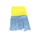 NEUF ECHARPE CHRISTIAN DIOR EN MOUSSELINE DE SOIE JAUNE A FRANGES SCARF 490€