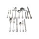 SERVICE MENAGERE CHRISTOFLE RUBANS CROISES EN METAL ARGENTE 92 PIECES COUVERTS