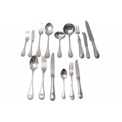 SERVICE MENAGERE CHRISTOFLE RUBANS CROISES EN METAL ARGENTE 92 PIECES COUVERTS