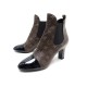 NEUF CHAUSSURES LOUIS VUITTON REVIVAL ANKLE 41 BOTTINES TOILE MARRON BOOTS 900€