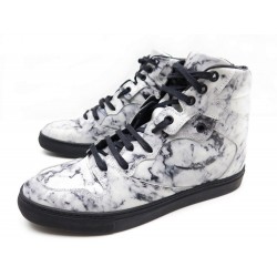 NEUF CHAUSSURES BALENCIAGA 410942 MARBLE HIGH SNEAKERS MARBRE 39 BASKETS 595€