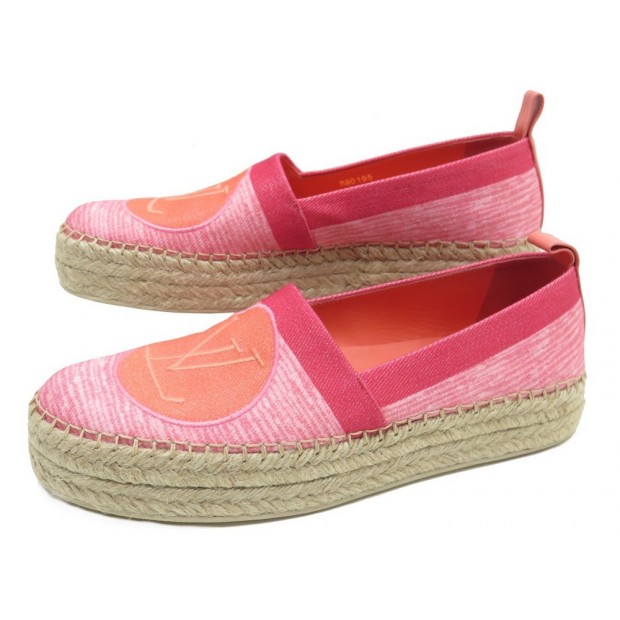 chaussures louis vuitton blue shore 38 espadrilles