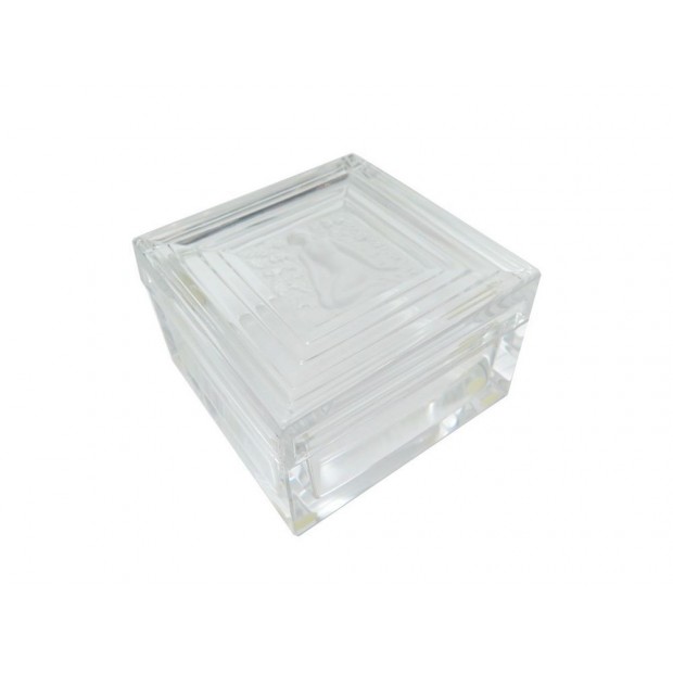 NEUF BOITE A POUDRE LALIQUE DUNCAN EN CRISTAL INCOLORE + BOITE CRYSTAL BOX 590€