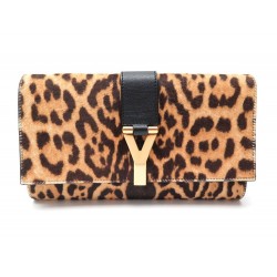 SAC A MAIN SAINT LAURENT POCHETTE CHYC LEOPARD 